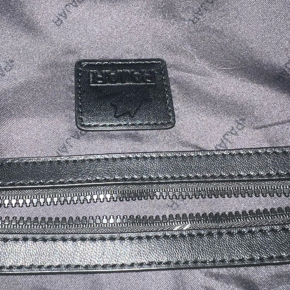 Women's White Faux Fur Trim Metallic Silver Quilted Tote - Picture 6 of 8